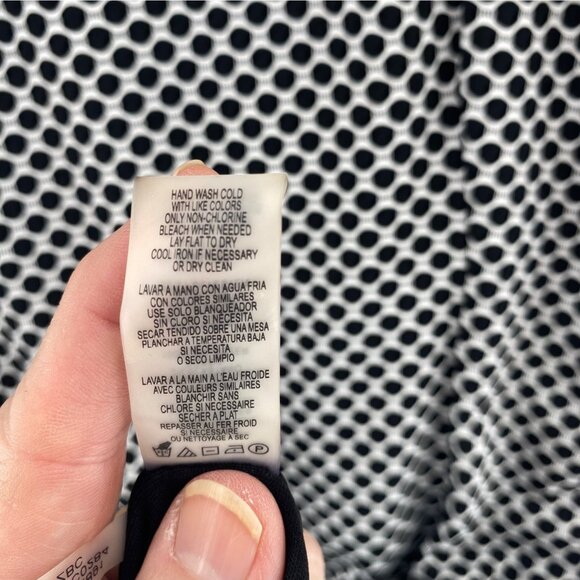 Calvin Klein Dress Womens 10 Black Textured Dot Knit Sheath Career Office NWT - Picture 8 of 11